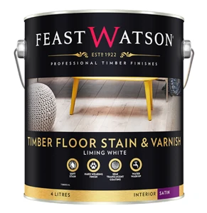 Timber Floor Stain Varnish Liming White 4L V2 Larger